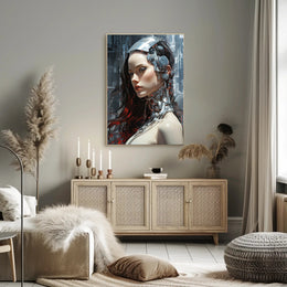 Cybernetic Elegance Poster PosterGoat