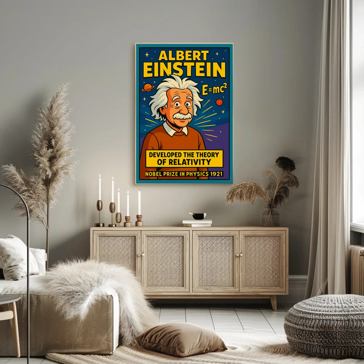 Albert Einstein Theory Of Relativity Poster