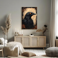 Mystical Raven Adventure Artistic Animal Poster