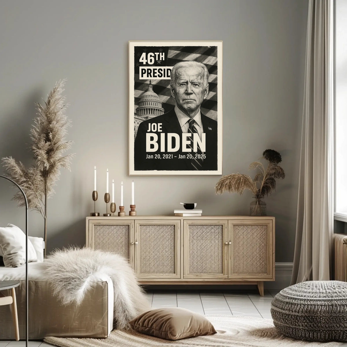 Joe Biden 46th President of the United States Digital Montaje Poster