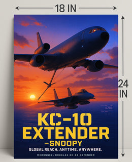 KC-10 Extender Snoopy Poster PosterGoat