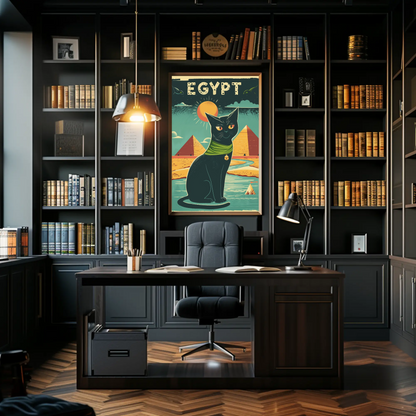 Egyptian Cat Mystique Poster