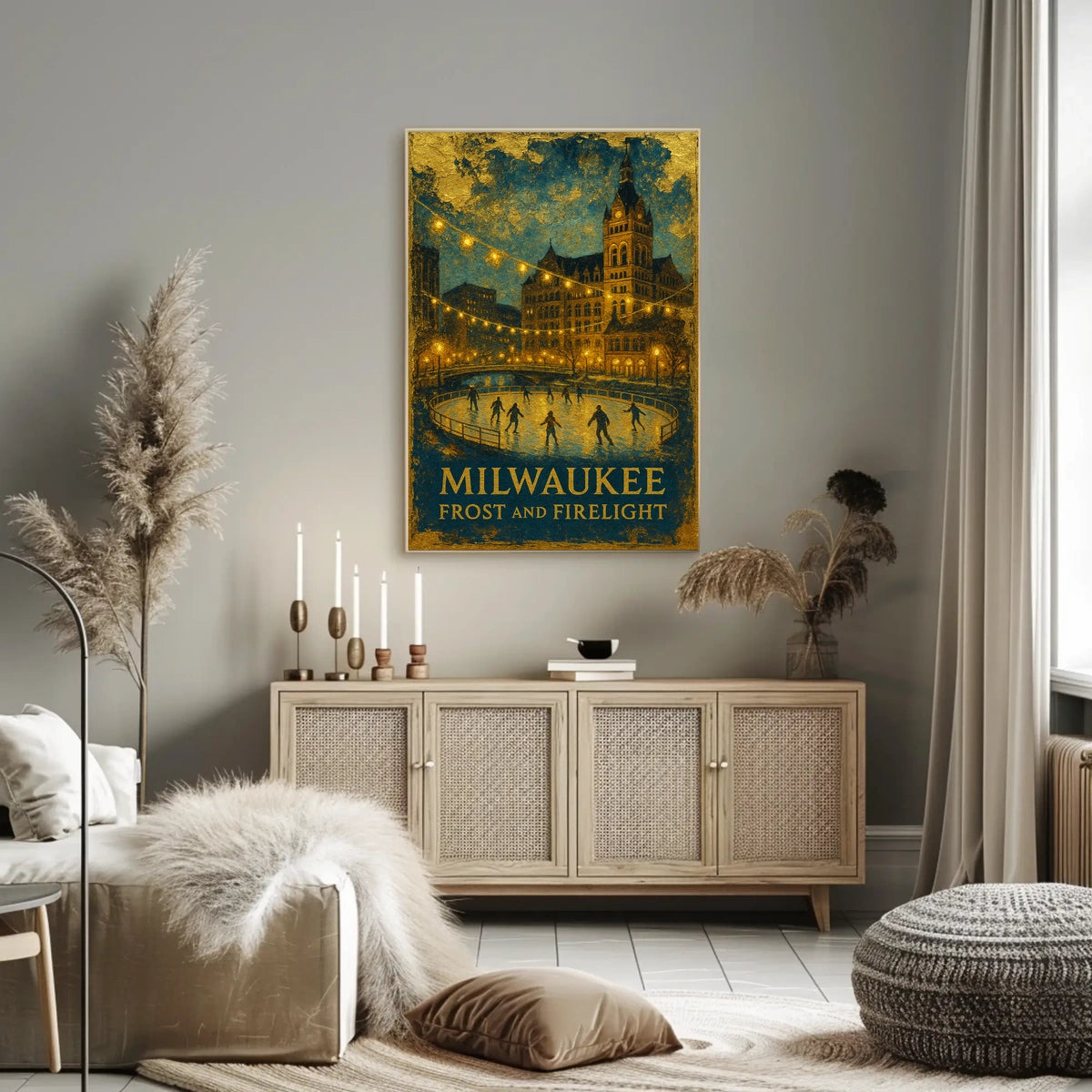 Milwaukee Frost And Firelight Poster
