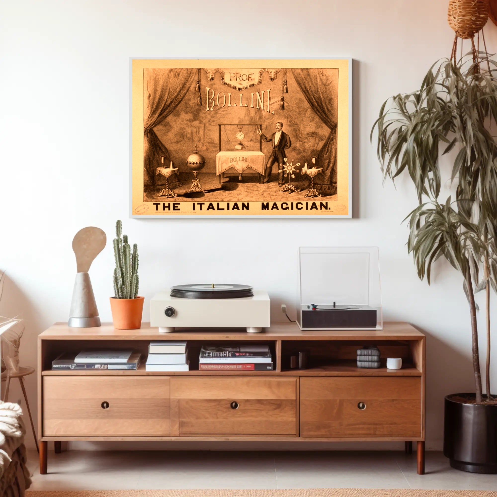 The Italian Magician Vintage Magic Show Historical Poster