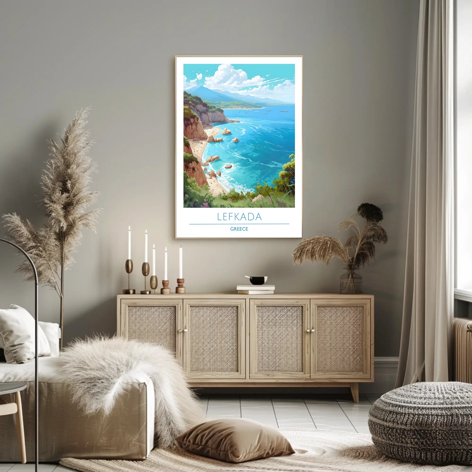 Coastal Beauty of Lefkada Poster
