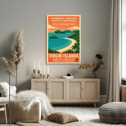 Caribbean Paradise Virgin Islands Poster