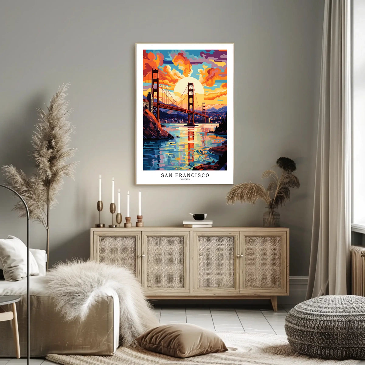 San Francisco Sunset Poster