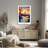 San Francisco Sunset Poster