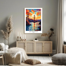 San Francisco Sunset Poster