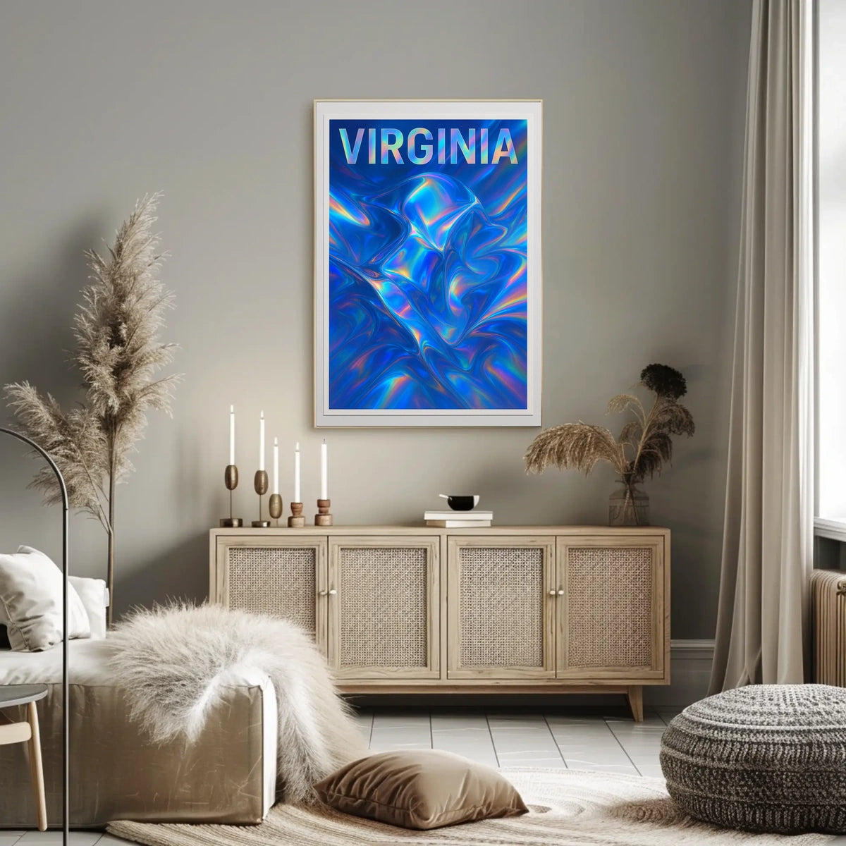 Virginia Abstract Expression Abstract Poster