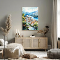 Montenegro Kotor Old Town and Bay View Poster