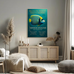 Discover the Charm of Emperor Angelfish Poster