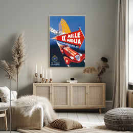 Mille Miglia 1935 Racing Event Poster