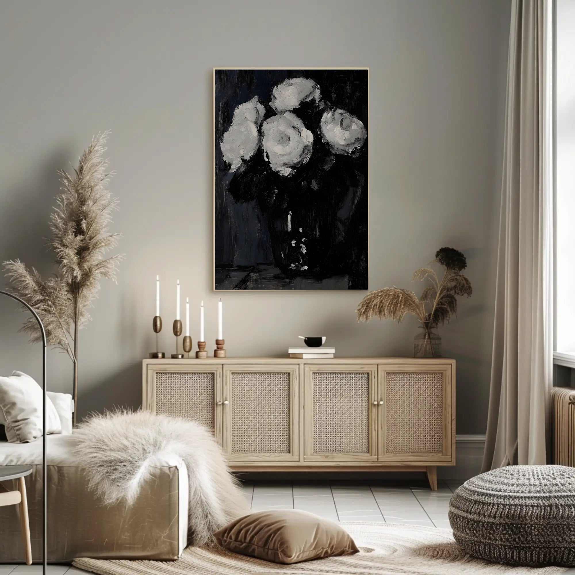 Elegant Impressionistic Floral Painting Art Poster PosterGoat
