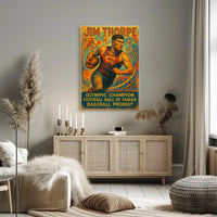 Celebrating a Sports Legend Jim Thorpe Poster