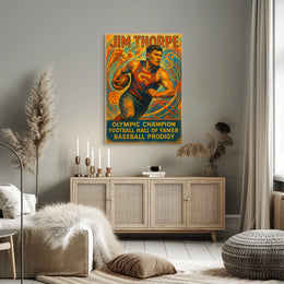 Celebrating a Sports Legend Jim Thorpe Poster