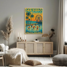 San Diego Pacific Holiday Poster