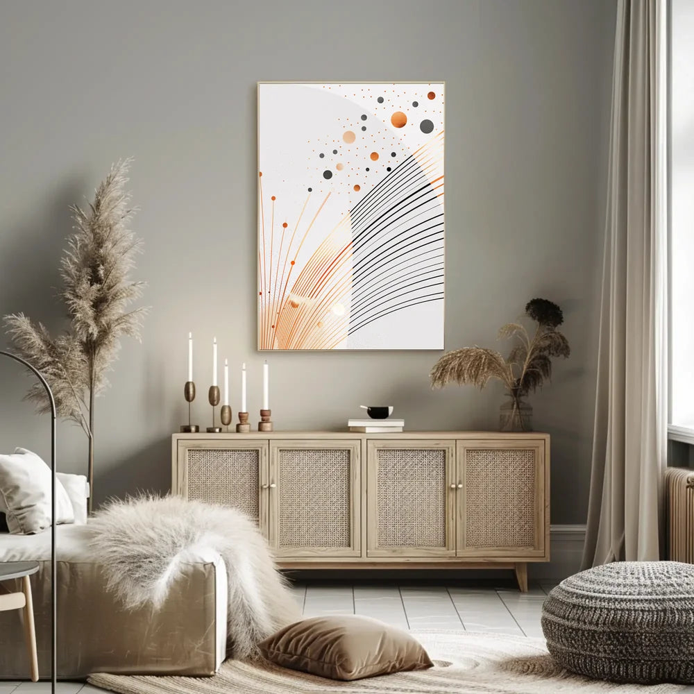 Futuristic Cityscape Sci-Fi Art Poster