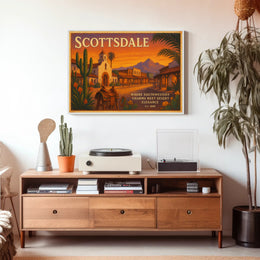 Southwestern Charm Scottsdale Travel Poster