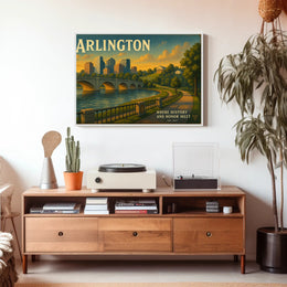 Arlington Travel Poster Where History Meets Honor