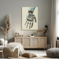 The Futuristic Hand Art Poster for Home Decor and Wall Art Enthusiasts PosterGoat
