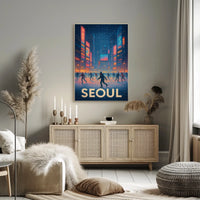 Winter Skating In Seoul Poster