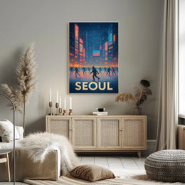 Winter Skating In Seoul Poster