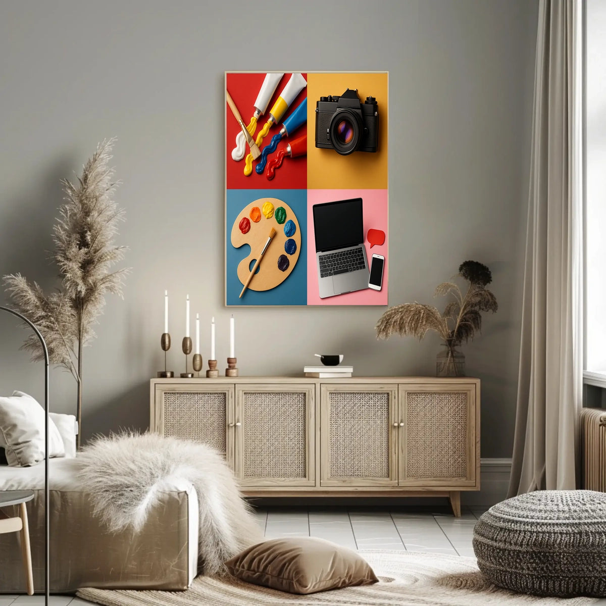 Creative Expression Infusion Artistic Poster