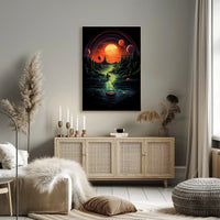 Journey Through An Alien Landscape Poster