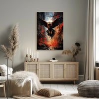 The Majestic Eagle In Urban Chaos Poster PosterGoat