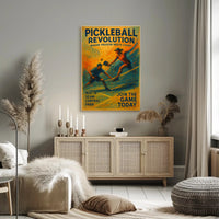 Pickleball Energy Unleashed: Central Park Sports Poster
