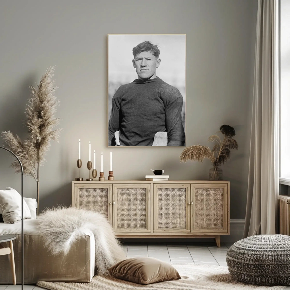 Vintage Athlete Portrait Poster
