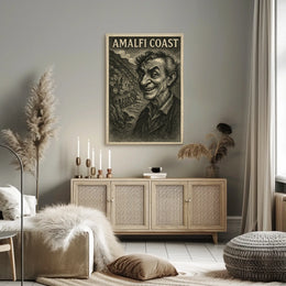 Amalfi Coast Captivating Portrait Poster Wall Art Print