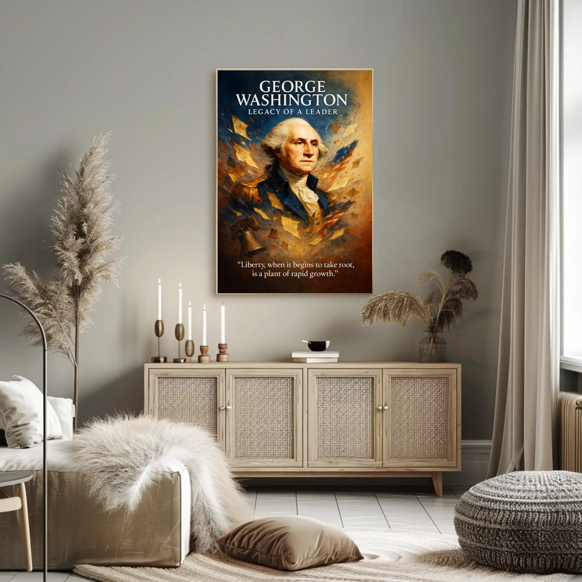 George Washington Legacy of a Leader Poster PosterGoat
