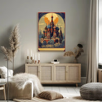 Enchanted Cathedral at Dusk Poster