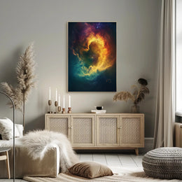 Mesmerizing Cosmic Nebula Art Print in Space or Astronomy Poster PosterGoat
