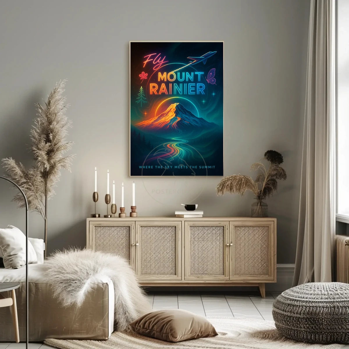 Mount Rainier Adventure Travel Poster