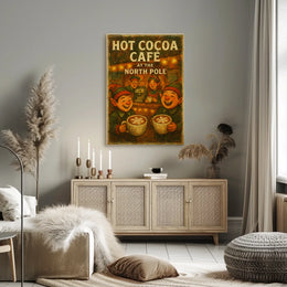 Hot Cocoa Café At The North Pole Poster