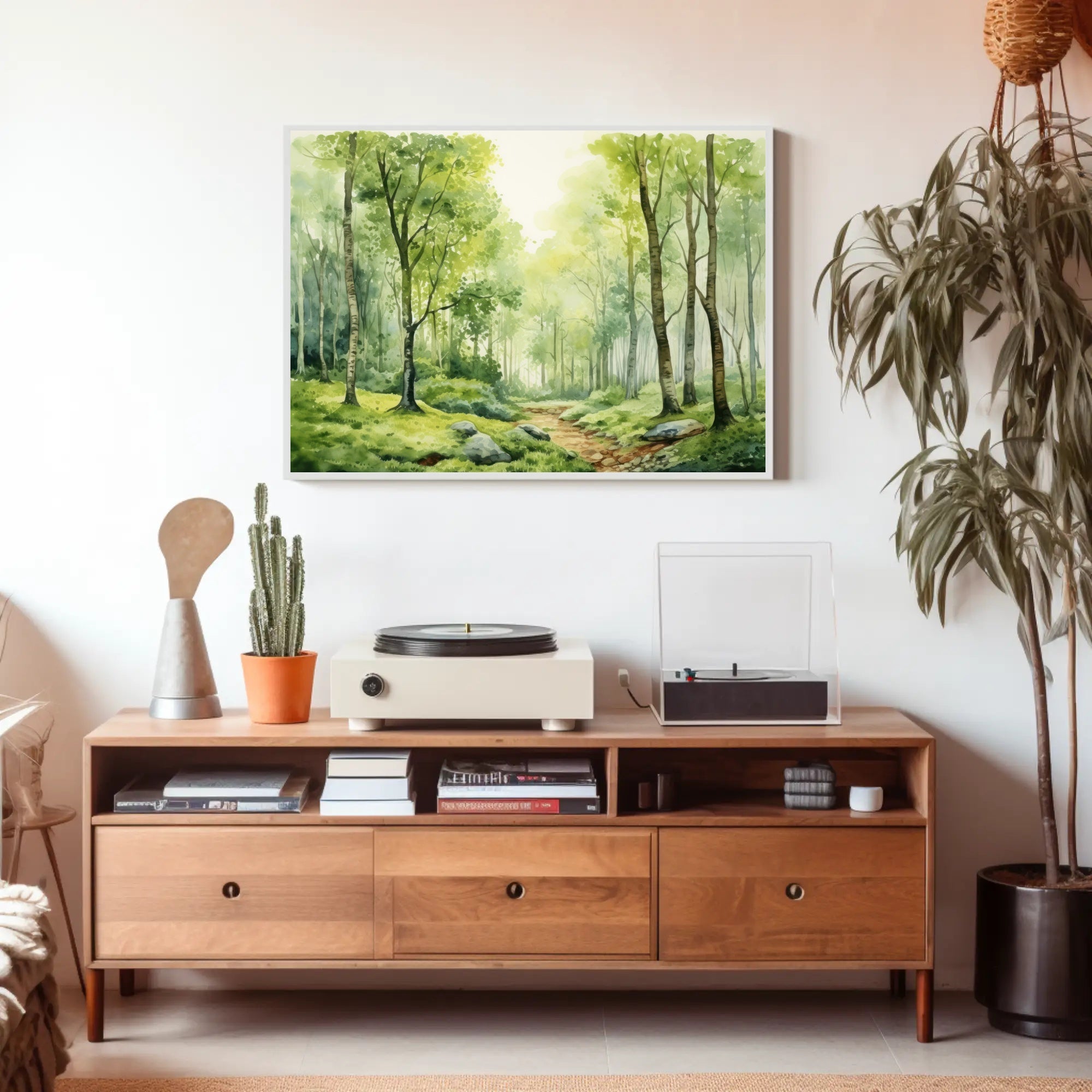 Tranquil Forest Pathway Poster