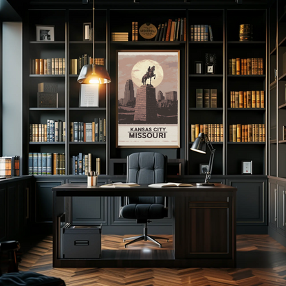 Kansas City Missouri Vintage Poster