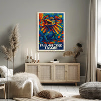 Frill-Necked Lizard Poster