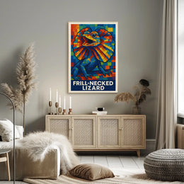 Frill-Necked Lizard Poster