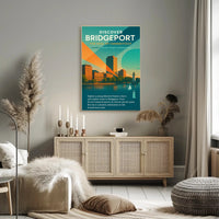 Bridgeport Evolution: Energy and Innovation Urban or Cityscape Poster PosterGoat