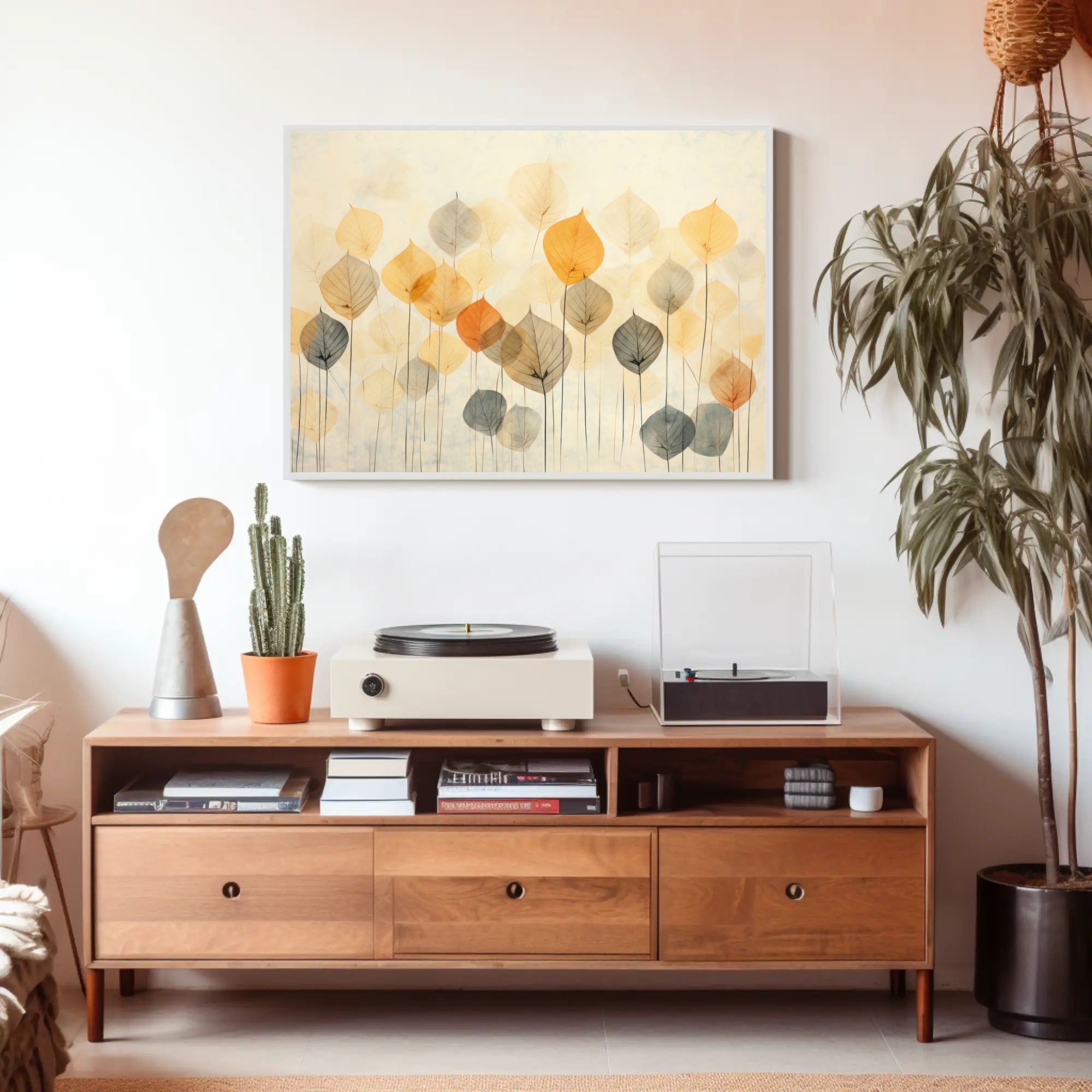 Autumn Leaves Abstraction Poster