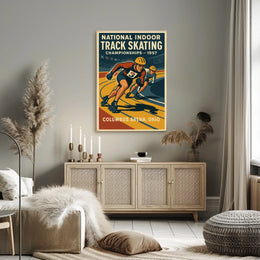 National Indoor Track Skating Poster