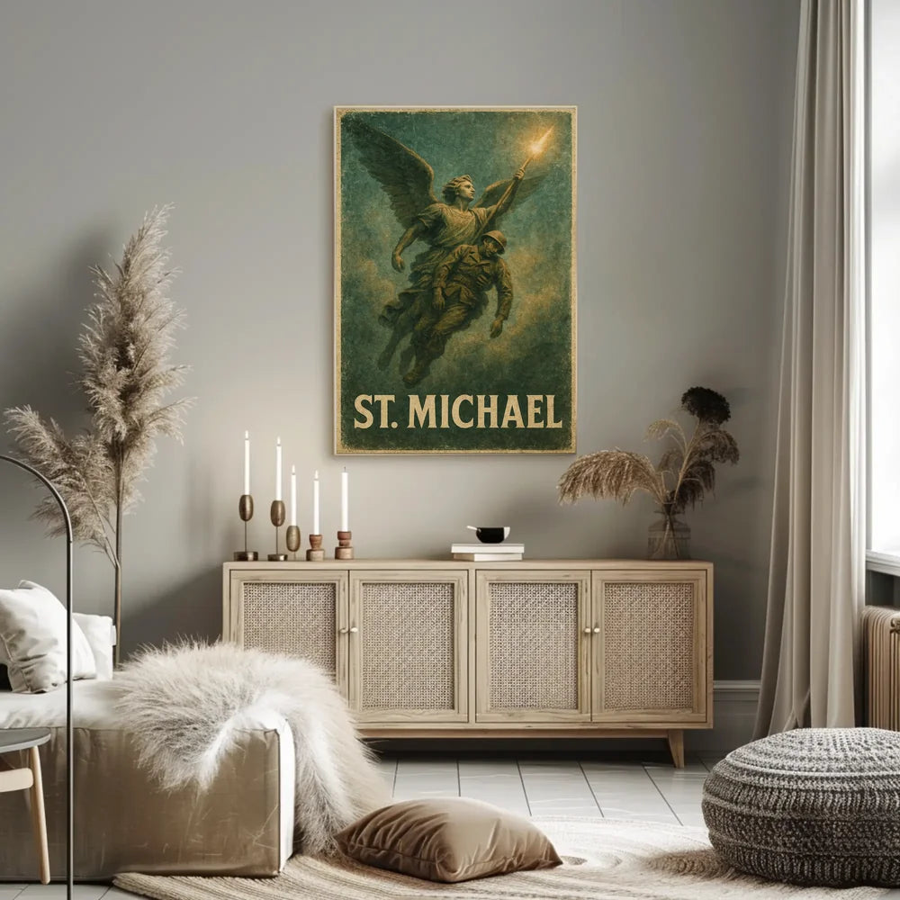St. Michael Archangel Religious Art Poster