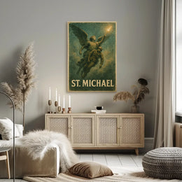 St. Michael Archangel Religious Art Poster