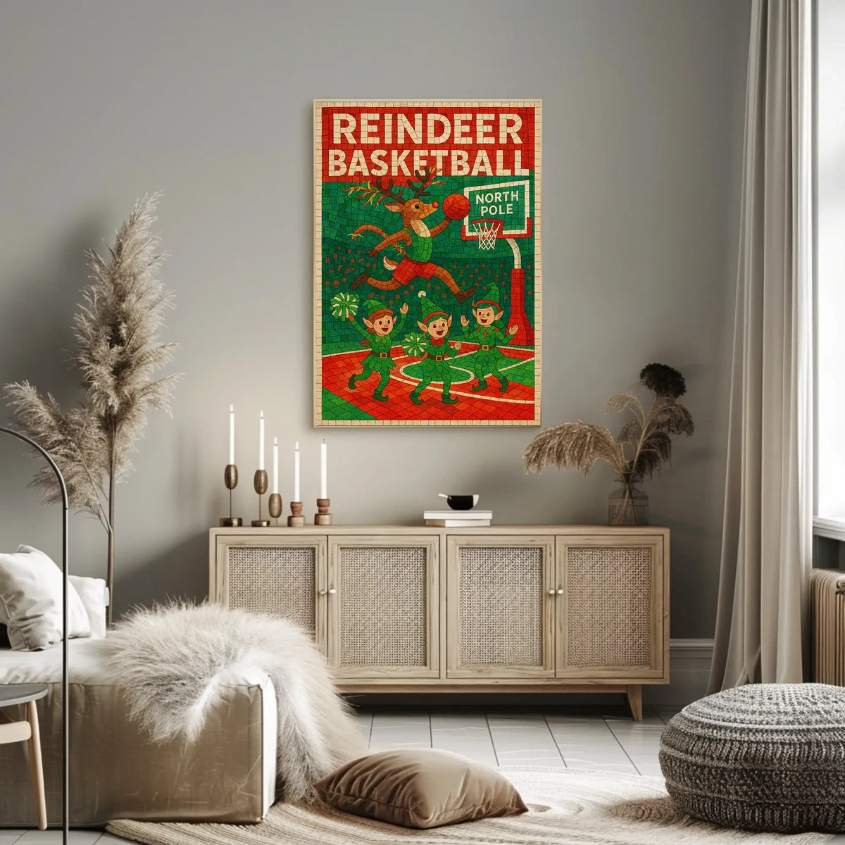 Reindeer Basketball Extravaganza Poster