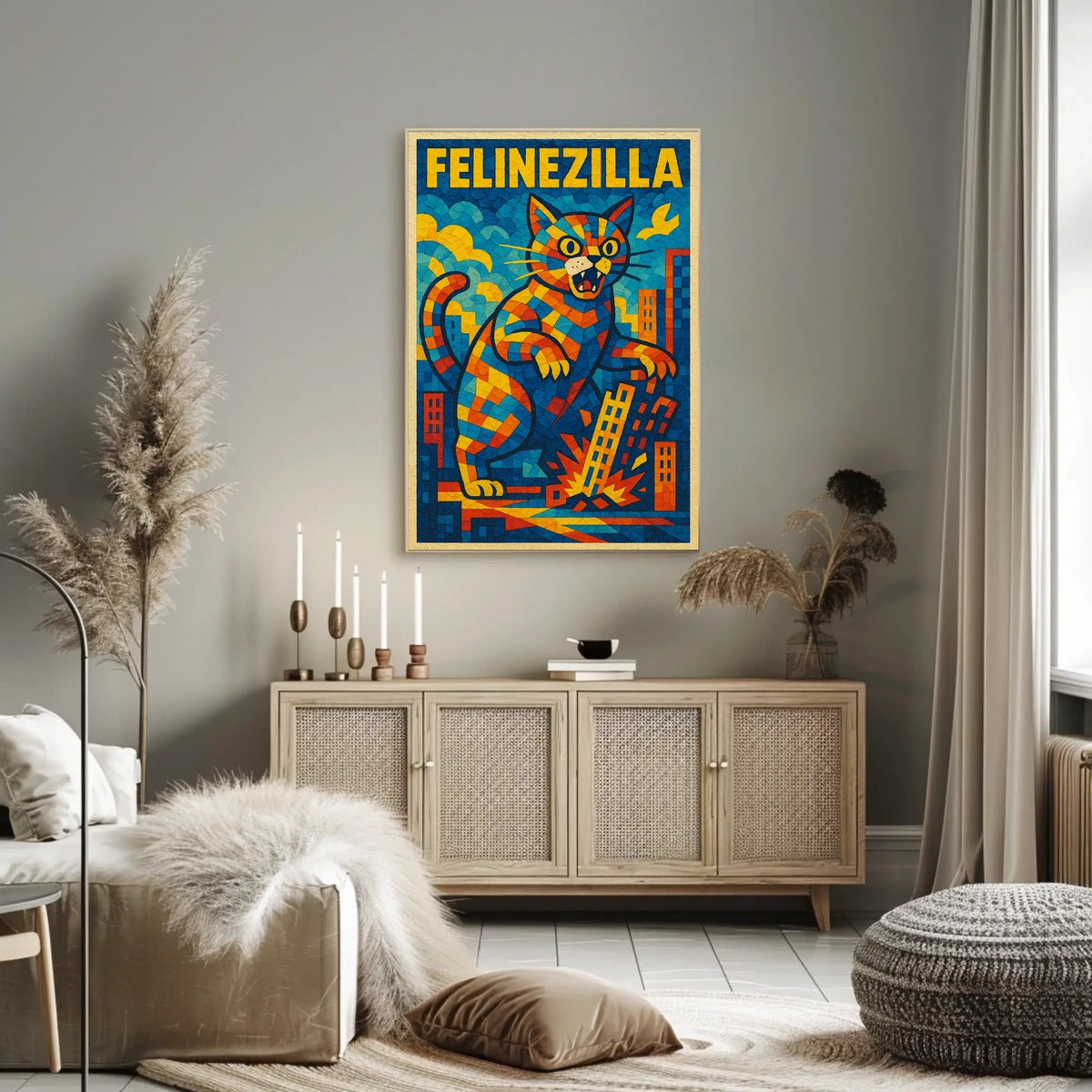 Felinezilla Poster