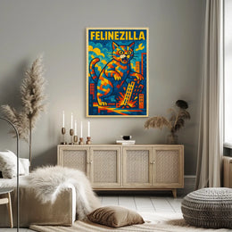 Felinezilla Poster